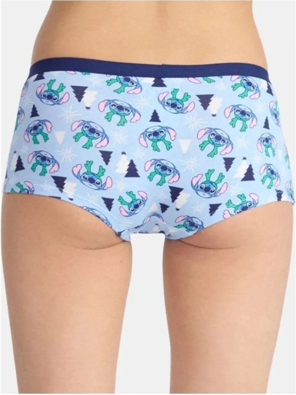 Disney Stitch Women's Christmas Boyshort Panties, 3-Pack, Size L(12-14) - Picture 4 of 4